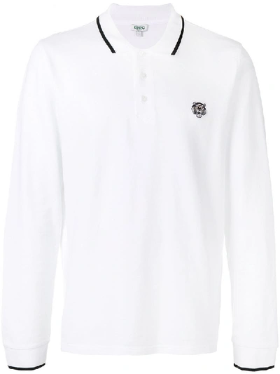 Shop Kenzo Classic Polo Shirt - White