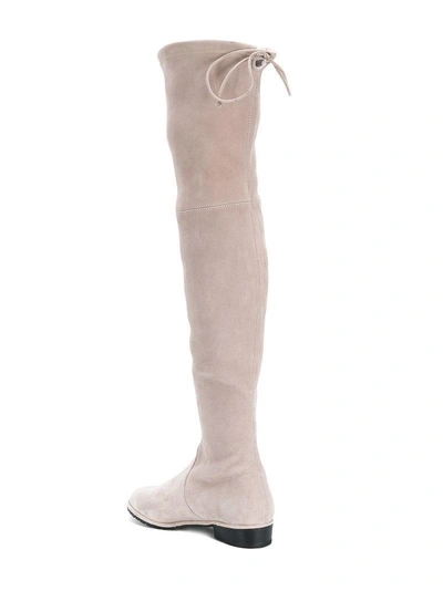 Shop Stuart Weitzman Lowland Boots - Neutrals