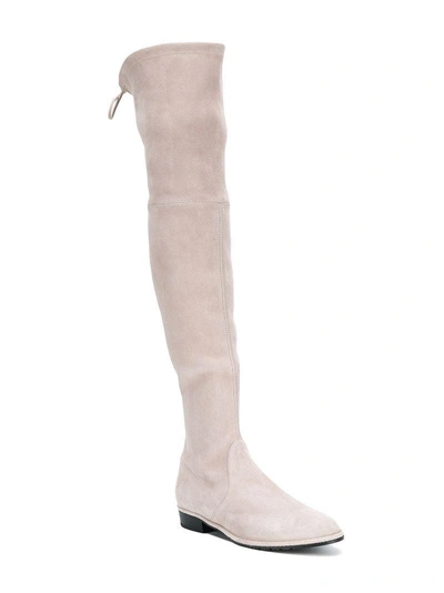 Shop Stuart Weitzman Lowland Boots - Neutrals