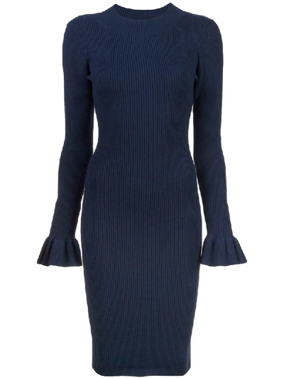 Shop Milly Perfectly Fitted Dress - Blue