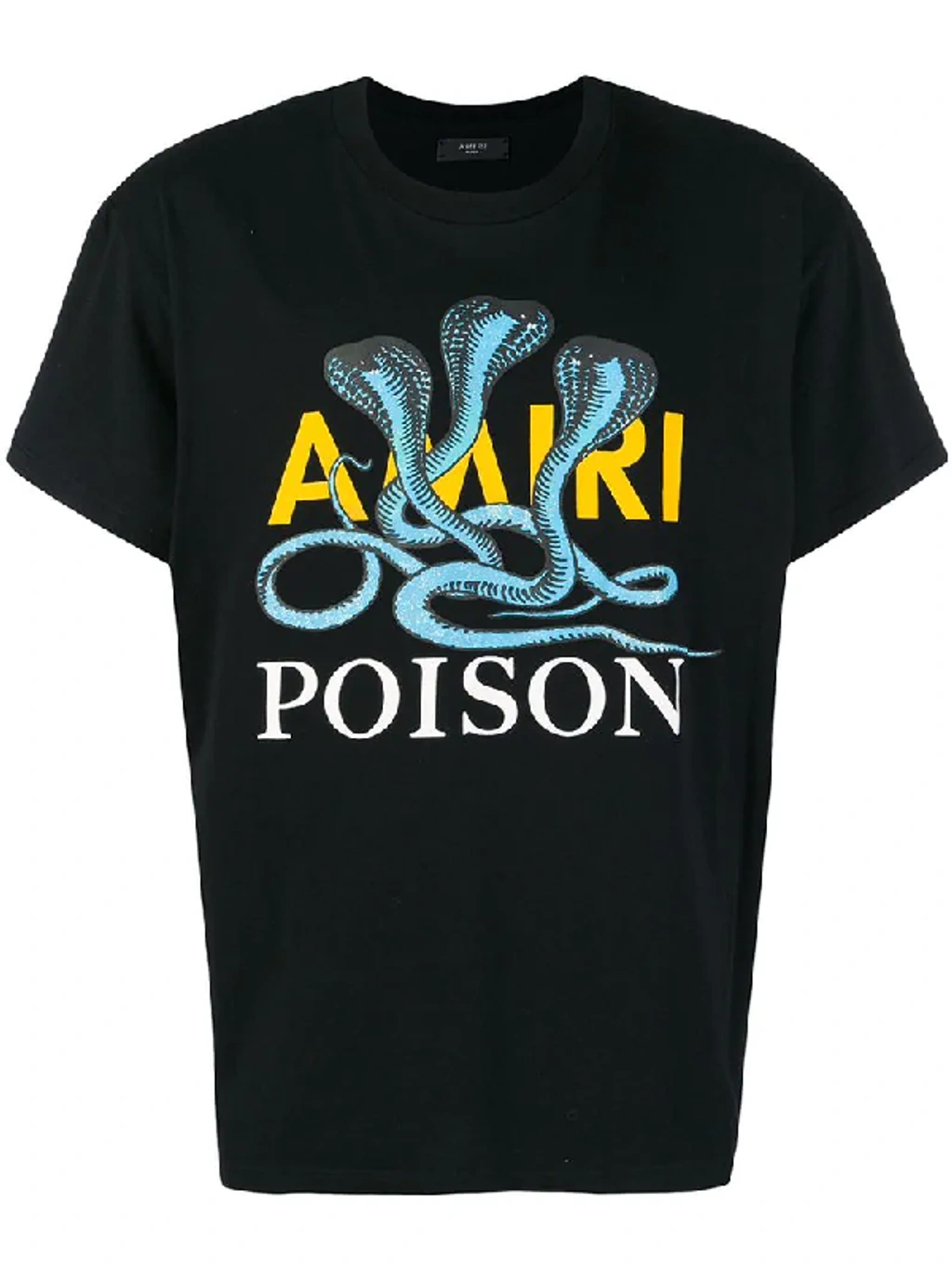 Amiri Snake Poison Printed Cotton T-shirt - Black | ModeSens