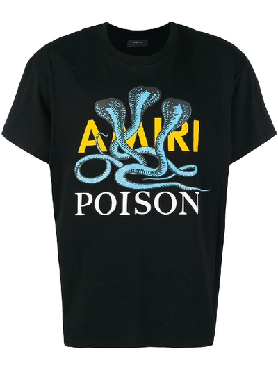 Shop Amiri Poison Print T-shirt - Black