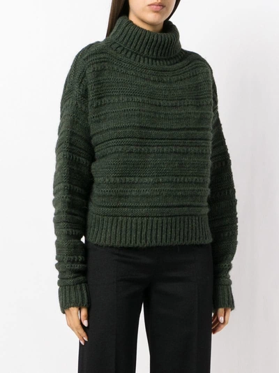 Shop Barena Venezia Barena Chunky Knit Jumper - Green