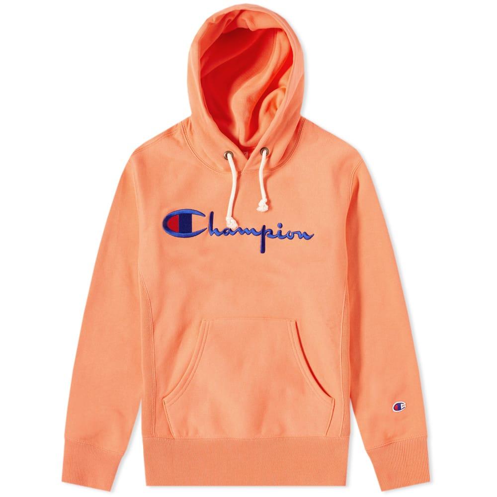 champion hoodie fuzzy logo