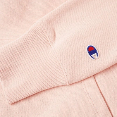 Shop Champion Reverse Weave Women's Small Script Logo Hoody In Pink