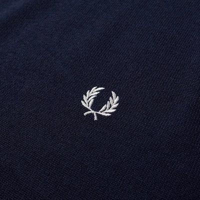 Shop Fred Perry Classic Crew Knit In Blue