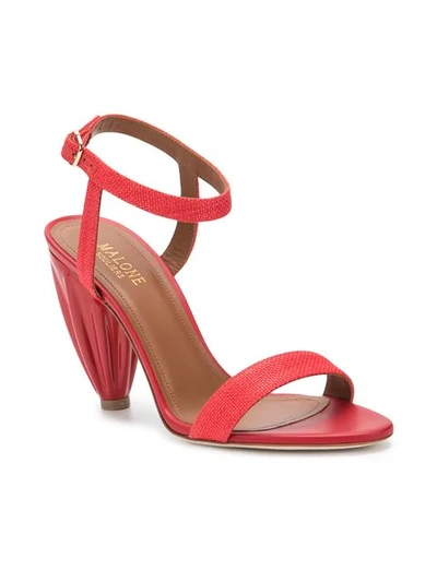 Shop Malone Souliers Ankle Strap Sandals In Red