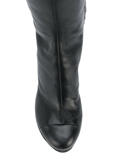 Shop Chalayan Knee-high Heel Boots In Black