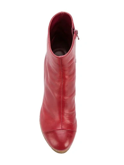 Shop Chalayan Platform 90mm Ankle Boots In Red