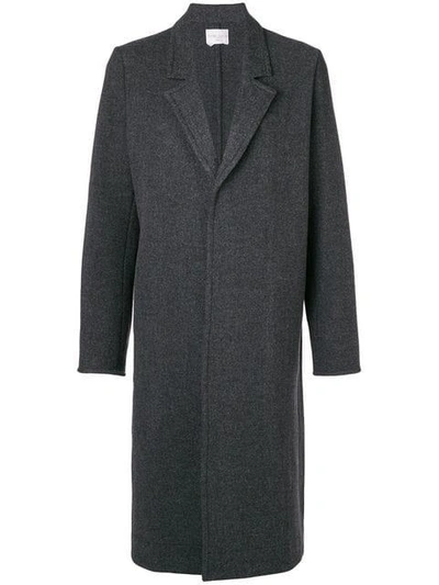 Shop Forte Forte Double Breasted Coat In Grey