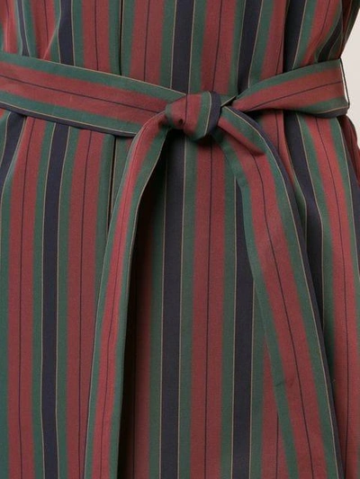 Shop Rosetta Getty Striped Midi Dress - Blue