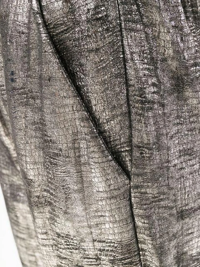 Shop Drome Cropped Trousers - Metallic