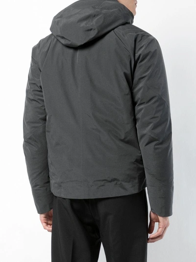 Shop Arc'teryx Veilance Padded Hooded Jacket - Grey