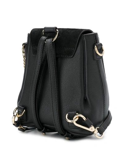 Shop Chloé Faye Mini Backpack In Black