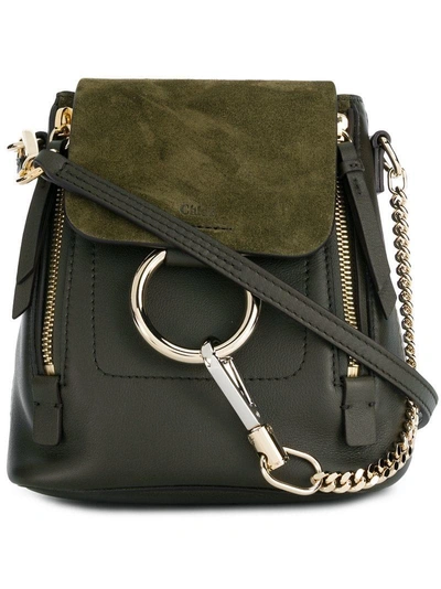 Shop Chloé Faye Mini Backpack - Green