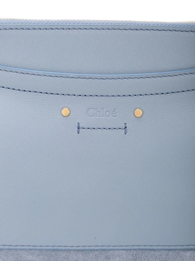 Shop Chloé Small Roy Bag In Blue