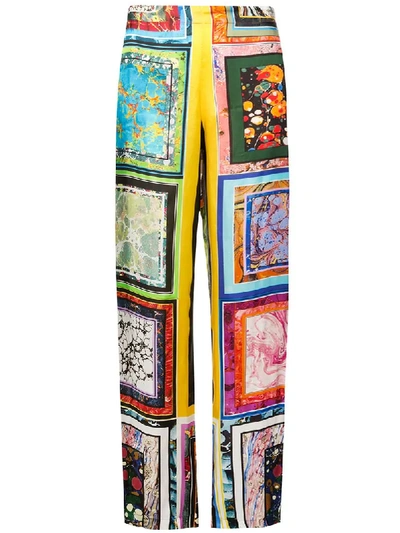 Shop Rosie Assoulin Mosaic Printed Trousers