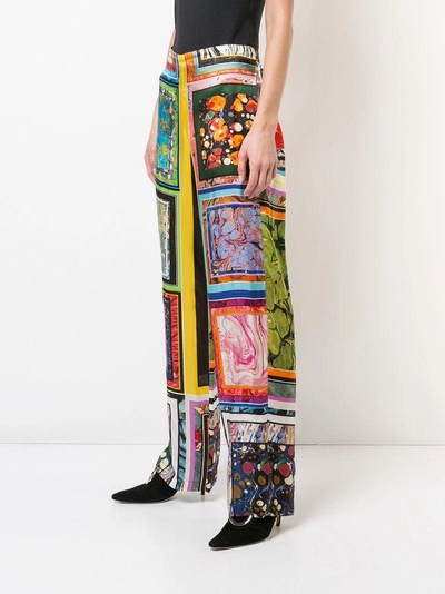 Shop Rosie Assoulin Mosaic Printed Trousers