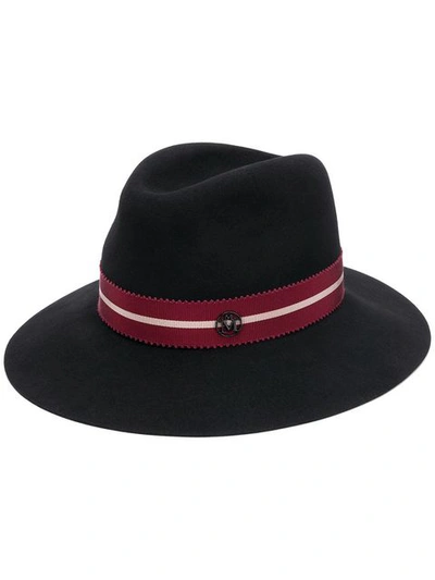 Shop Maison Michel Wide Brim Hat - Black