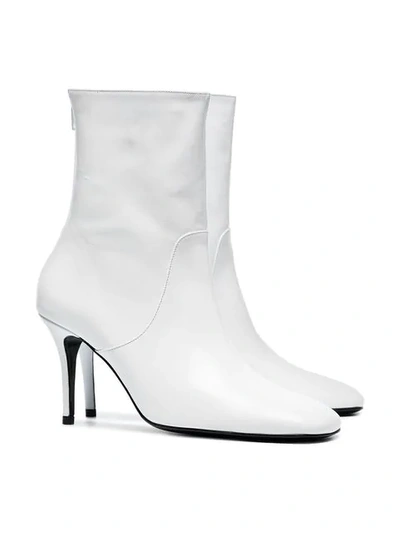 Shop Dorateymur White Town & Country 90 Leather Boots In 114 White