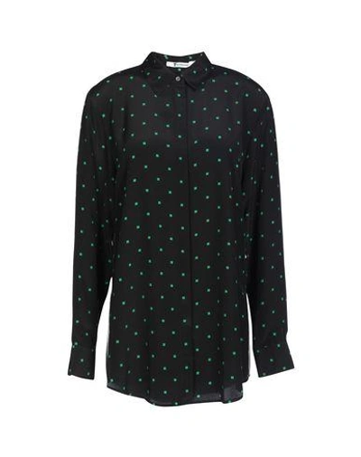 Shop Alexander Wang T Patterned Shirts & Blouses In Green