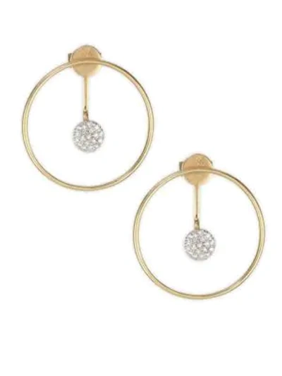 Shop Phillips House Affair Diamond & Gold Hoop Infinity Enhancer Earring