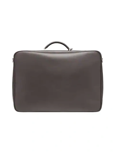 Shop Fendi Logo Monogram Suitcase