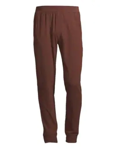 Shop Atm Anthony Thomas Melillo Brushed Fleece Sweatpants In Wine