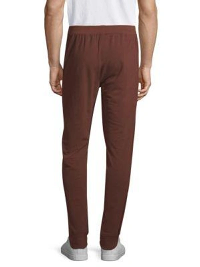 Shop Atm Anthony Thomas Melillo Brushed Fleece Sweatpants In Wine