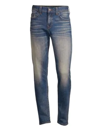 Shop True Religion Geno Jetset Straight Jeans In Jetset Blue