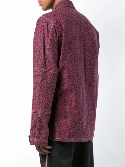 Shop Adaptation Leopard Print Fitted Jacket - Pink