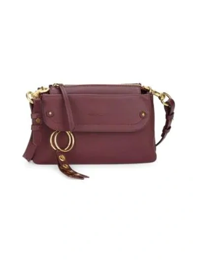 Shop See By Chloé Phill Leather Crossbody Bag In Plum