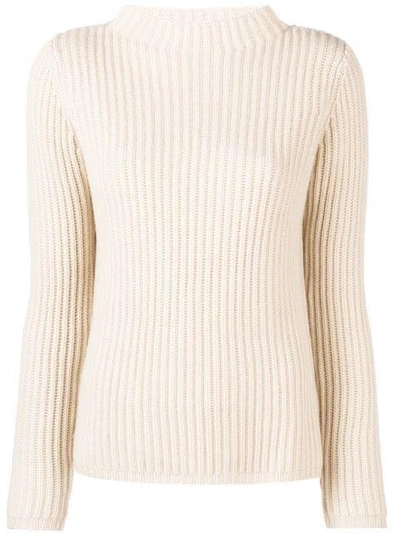 Shop Allude Long Sleeved Top - Neutrals