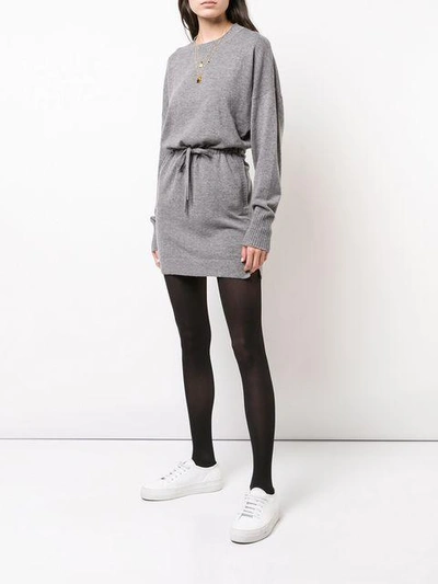 Shop Le Kasha Japan Dress - Grey