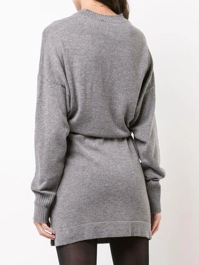 Shop Le Kasha Japan Dress - Grey
