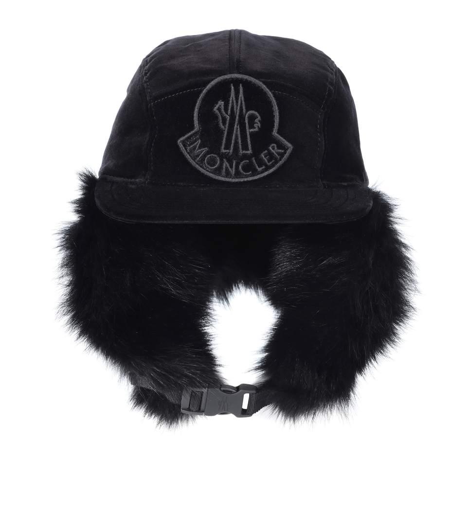 moncler hat fur