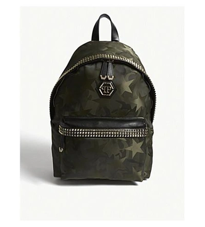Shop Philipp Plein Eco-leather Backpack In Military