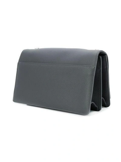 Shop Saint Laurent Monogram Shoulder Bag - Grey