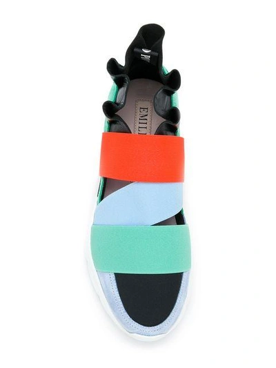 Shop Emilio Pucci City Up Slip-on Sneakers In Blue