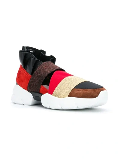 Shop Emilio Pucci 'city Up' Slip-on-sneakers In Red