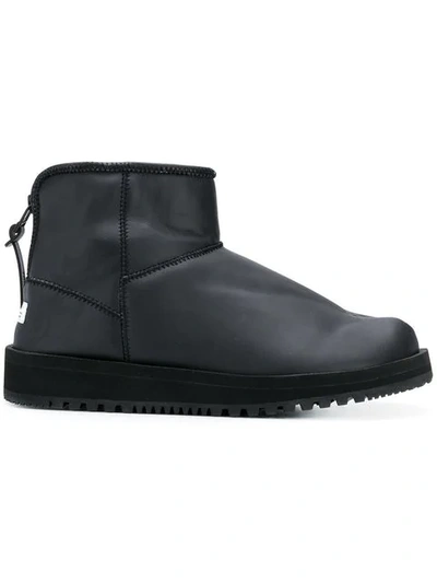 Shop Suicoke Back Zip Ankle Boots In Black