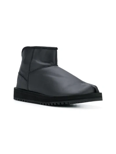 Shop Suicoke Back Zip Ankle Boots In Black