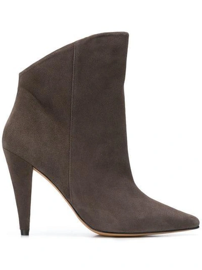 Shop Iro Amy Boots In Grey