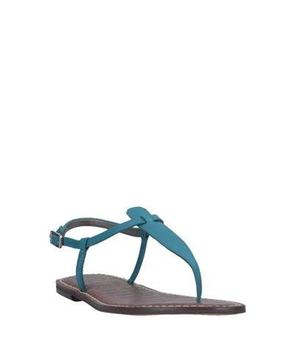 Shop Sam Edelman Toe Strap Sandals In Pastel Blue