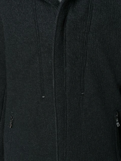 Shop Transit Zipped Coat - Black