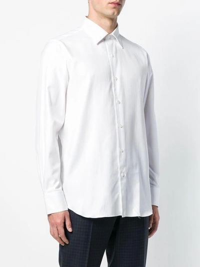 Shop Finamore 1925 Napoli Classic Plain Shirt In White