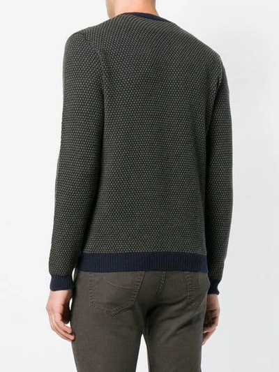 Shop Zanone Round Neck Sweater - Brown