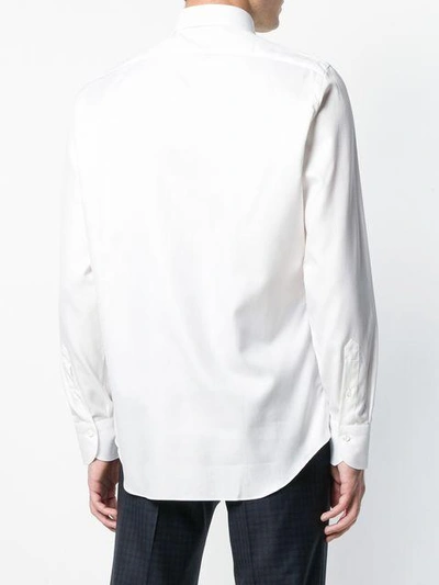 Shop Finamore 1925 Napoli Classic Plain Shirt In White