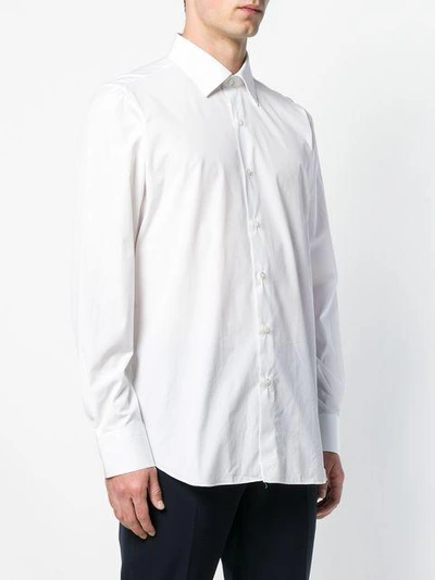 Shop Finamore 1925 Napoli Plain Shirt - White