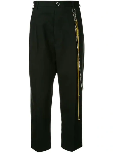 Shop Song For The Mute Regular Fit Tailored Trousers In Black